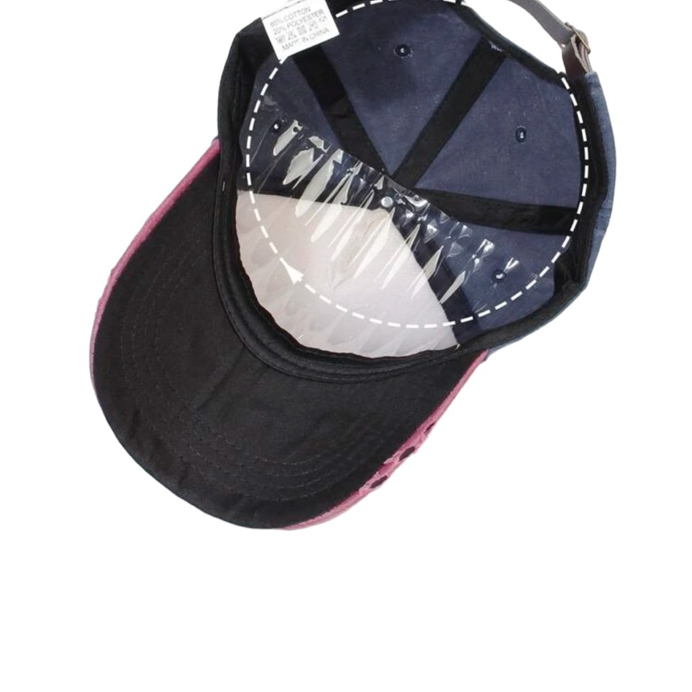 NWT Graphic Ripped Detail Baseball Cap - Picture 4 of 4